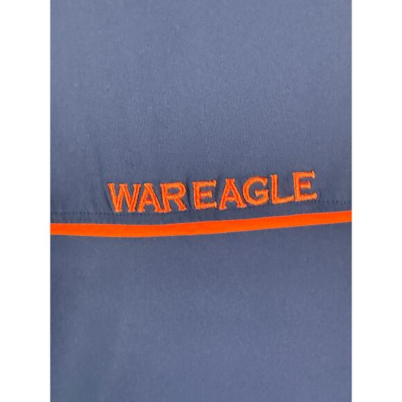 Auburn Tigers War Eagle Under Armour Woven Sideline Shirt Blue Orange‎ XL NCAAf - Picture 10 of 11